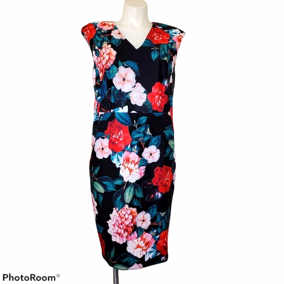 Calvin Klein Dresses & Skirts - CALVIN KLEIN Sheath Floral Dress Womens Plus 22W